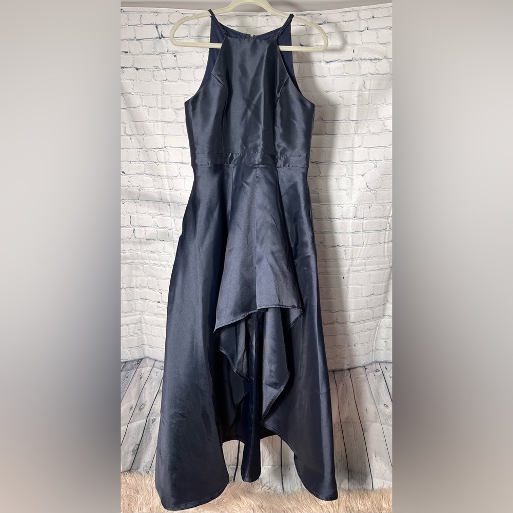 Lulus Broadway Show Satin High-Low Gown size L